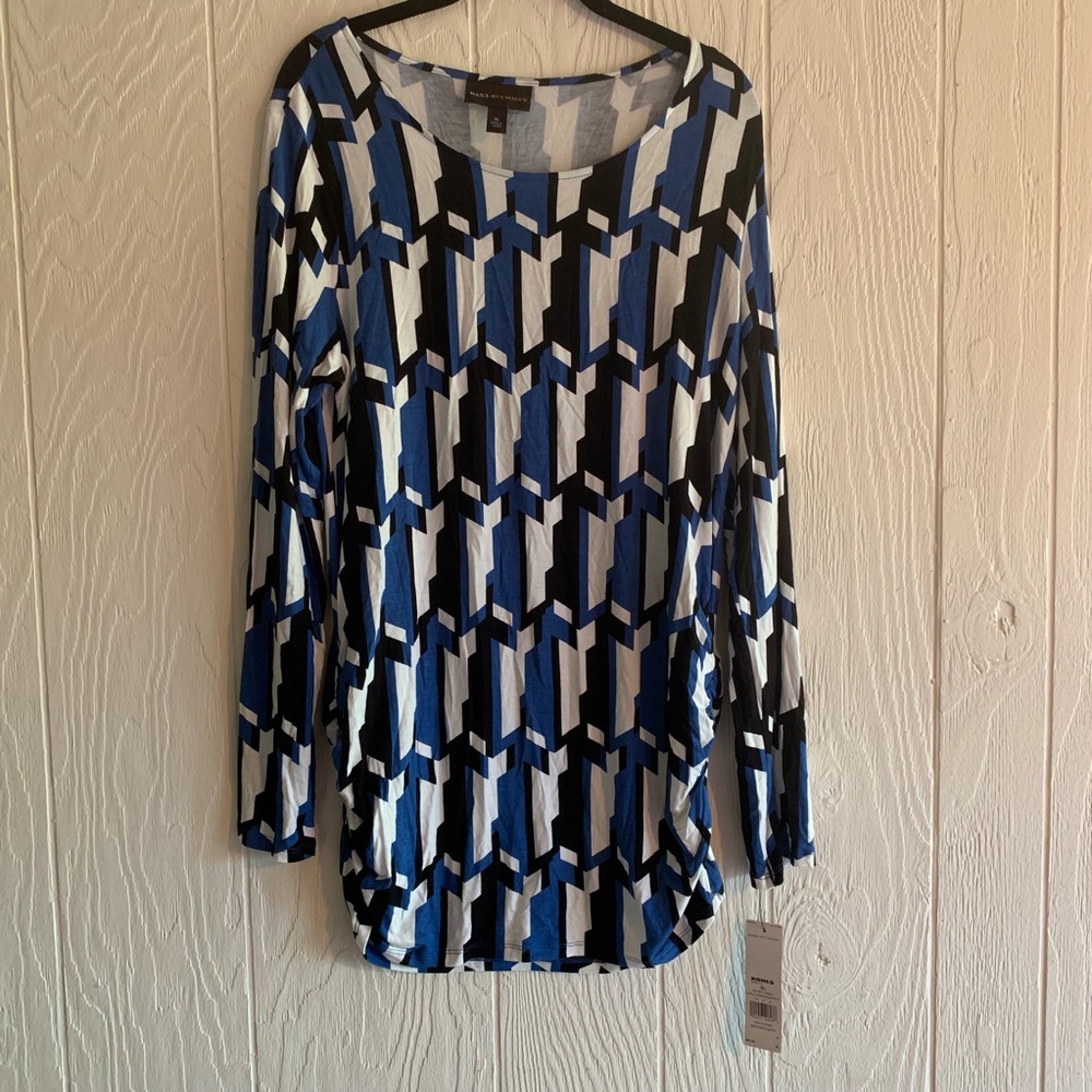 Dana Burchman Long sleeves & Length Printed Top